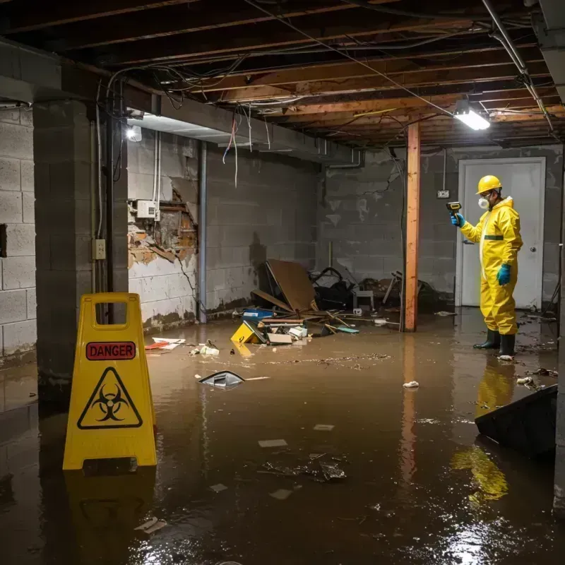 Flooded Basement Electrical Hazard in Palisades Park, NJ Property